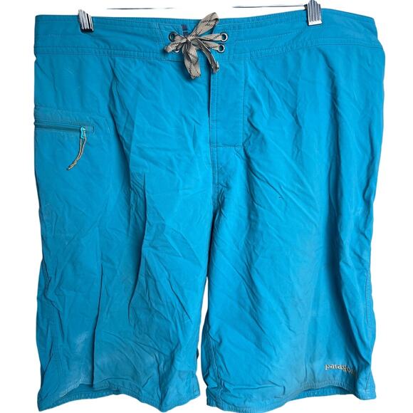 Patagonia Board Shorts Swimming Trunks Shorts Teal Blue - Picture 1 of 8